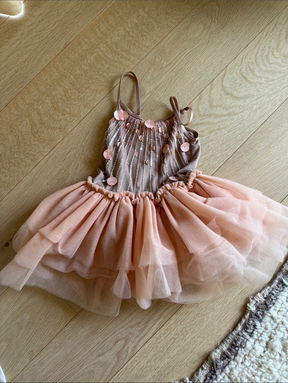 Tutu du monde 1y Peach Tulle Princess Dress-Up Costume tutu